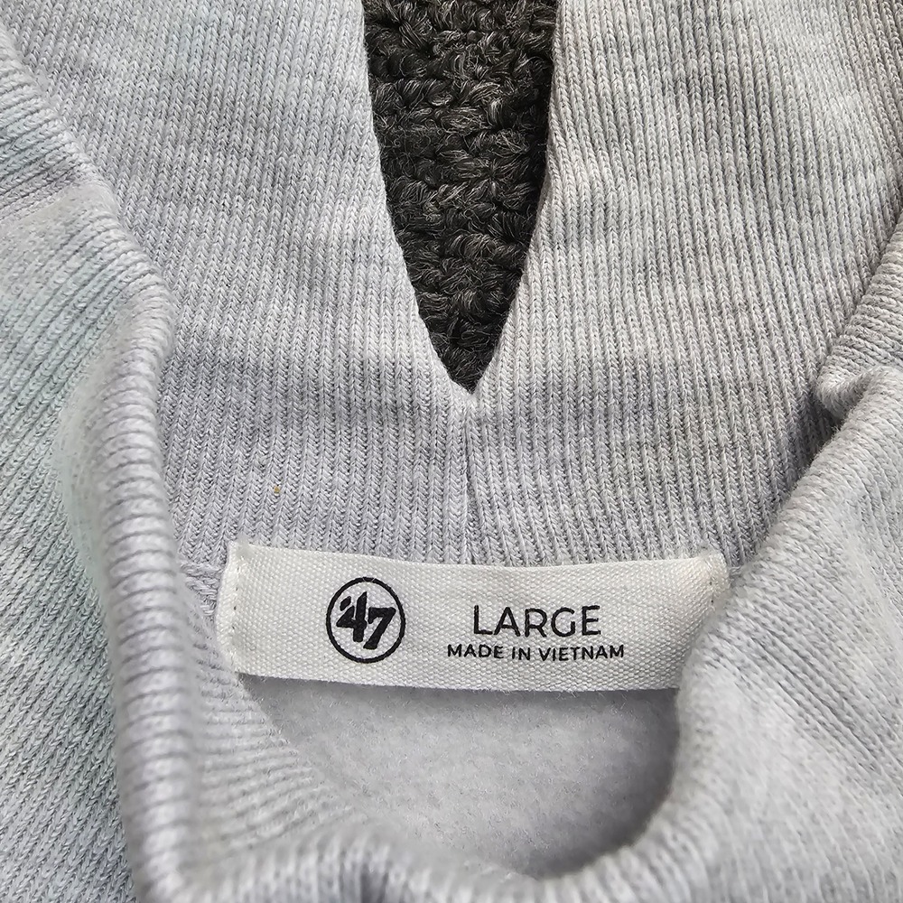 47 Brand Green Bay Packers Sweatshirt Womens Large Mock Neck Cropped Grey NWT - Picture 5 of 10